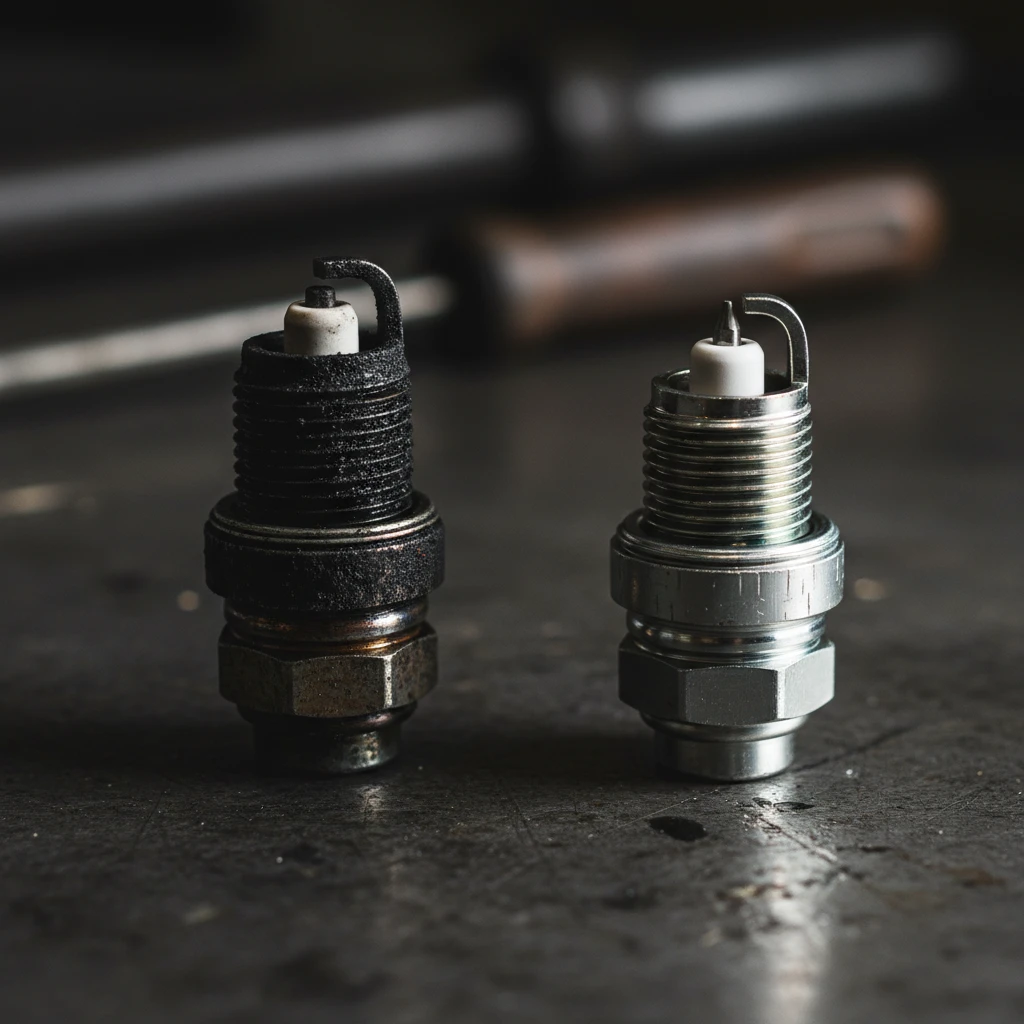 Fouled vs New NGK Spark Plugs for Mazda RX-8
