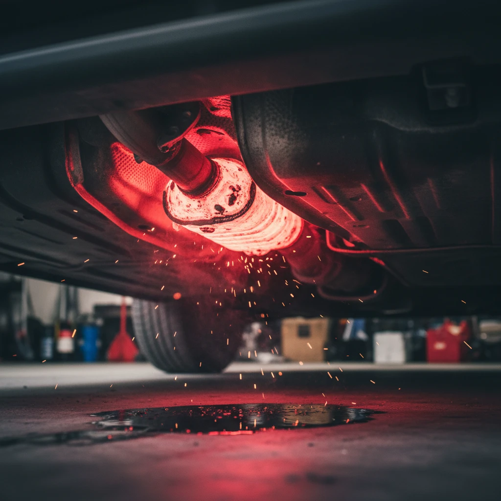 Overheating catalytic converter due to misfires